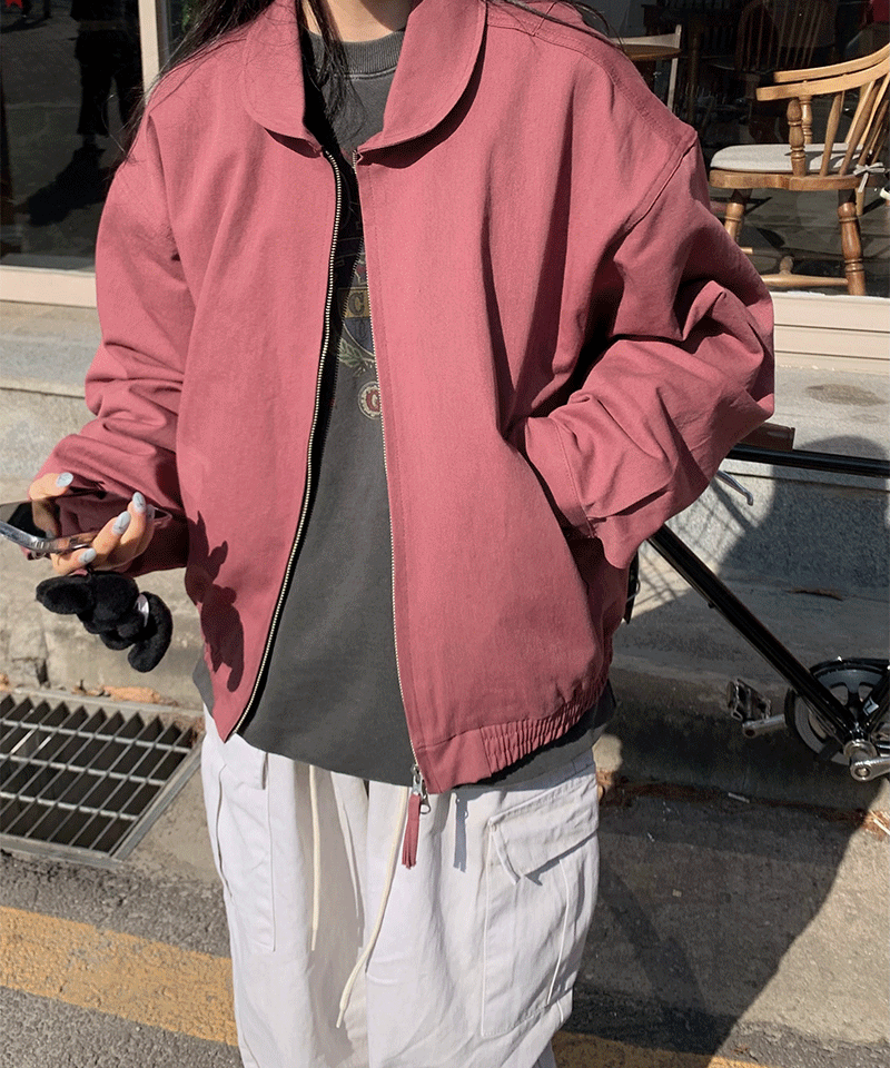 [unisex] 숄카라 코튼 투웨이 트윌 자켓 (2color)